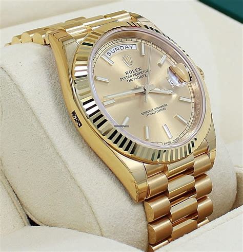 18kt gold men's presidential day-date rolex watch|rolex 40mm day date price.